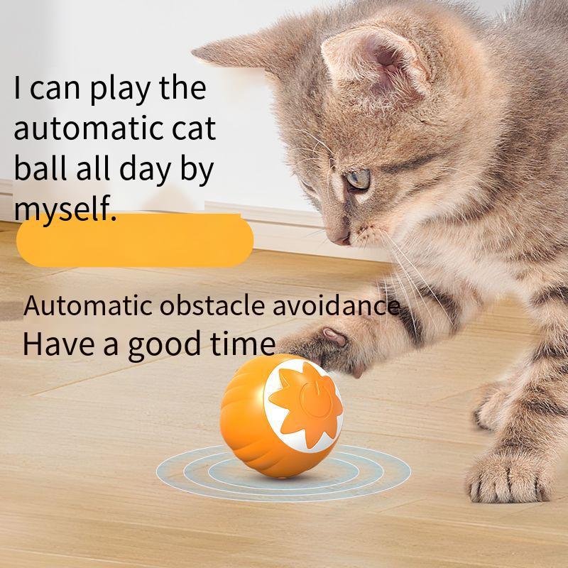 Cute Pumpkin Automatic Rolling Ball Interactive Cat Toy